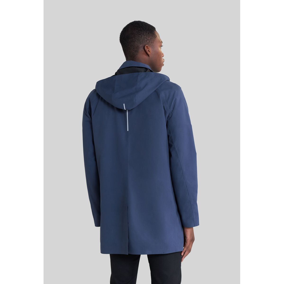 Trench capuche bleu marine Ikks La Redoute