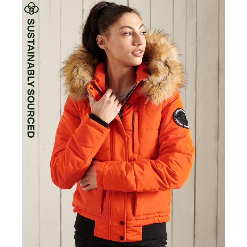 Bombers femme noir et orange La Redoute
