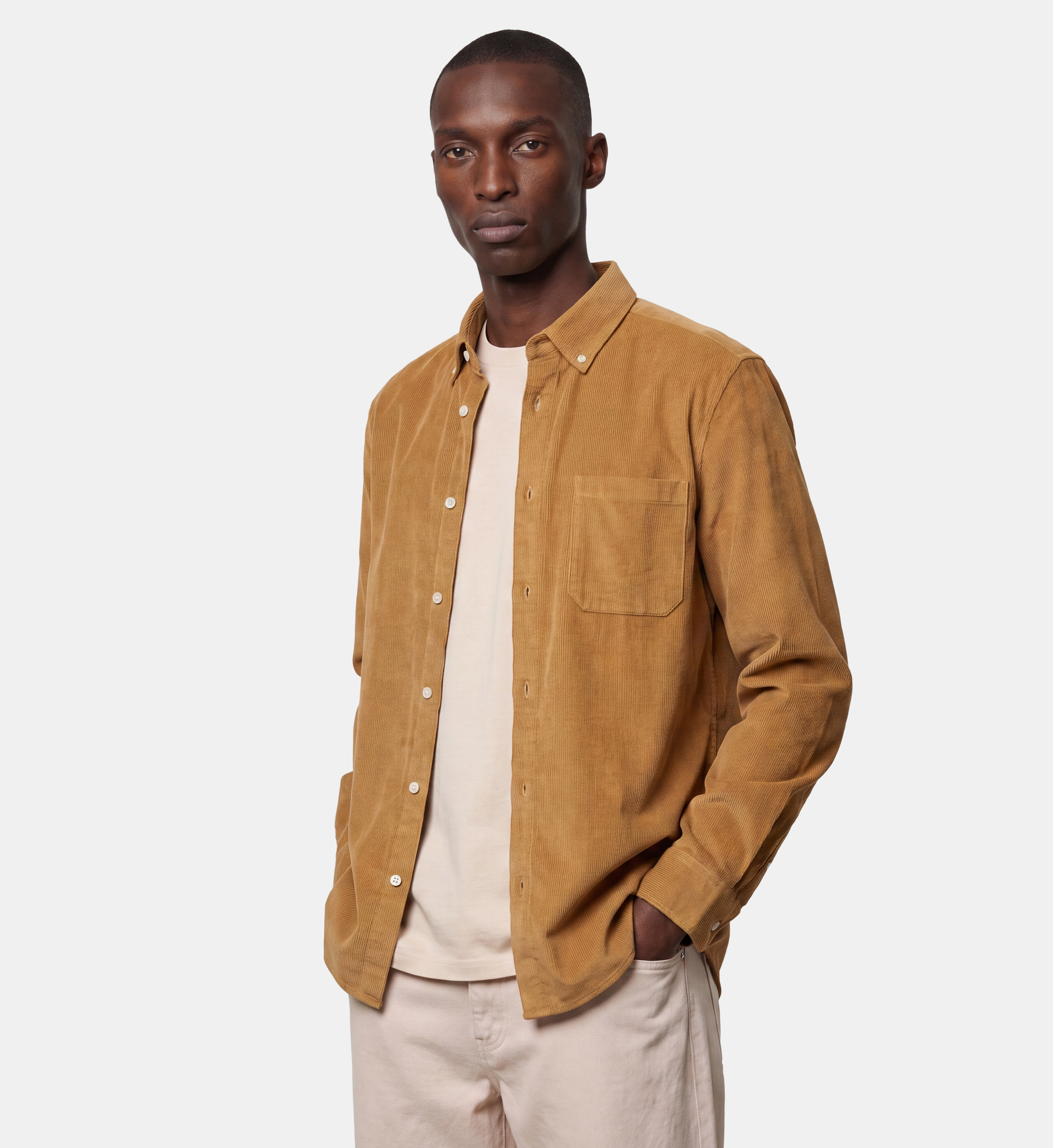 Chemise droite nircord coton, GALERIES LAFAYETTE