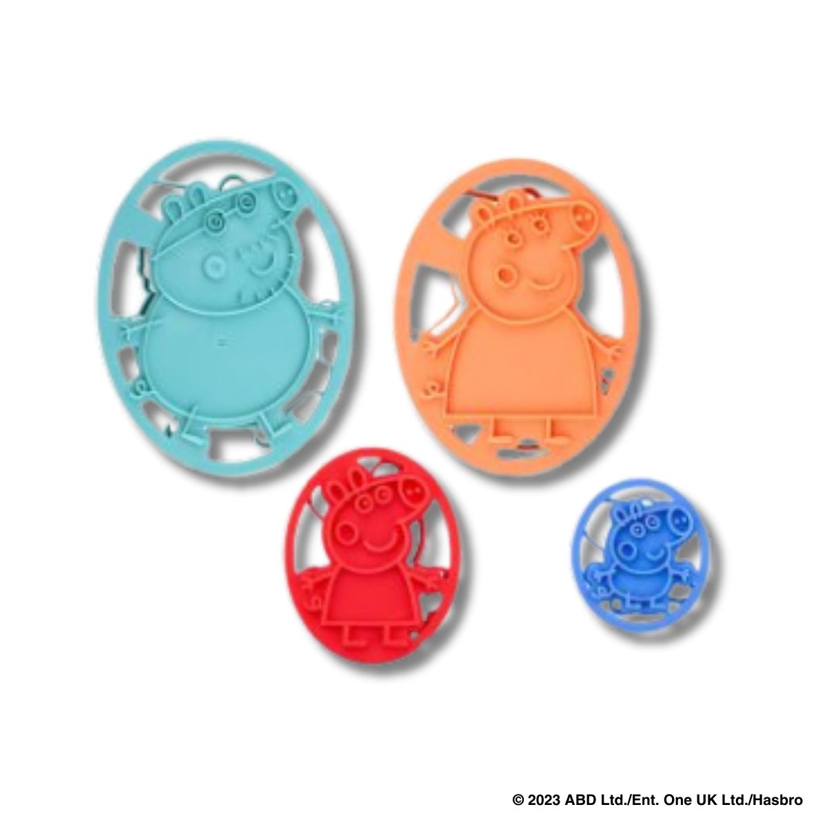 Set de 4 tampons et emporte-pièces pour enfants Peppa Pig, DR OETKER