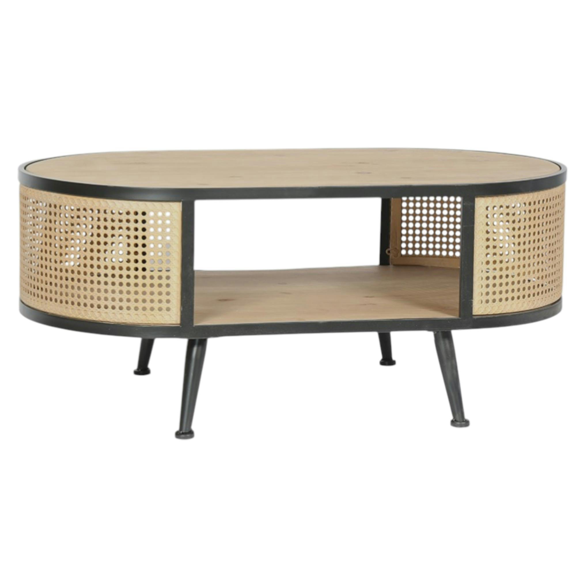 Table basse en cannage métallique HAAG, PIER IMPORT