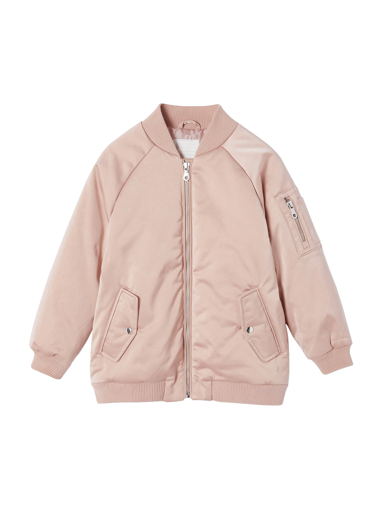 Blouson bomber effet satiné, VERTBAUDET