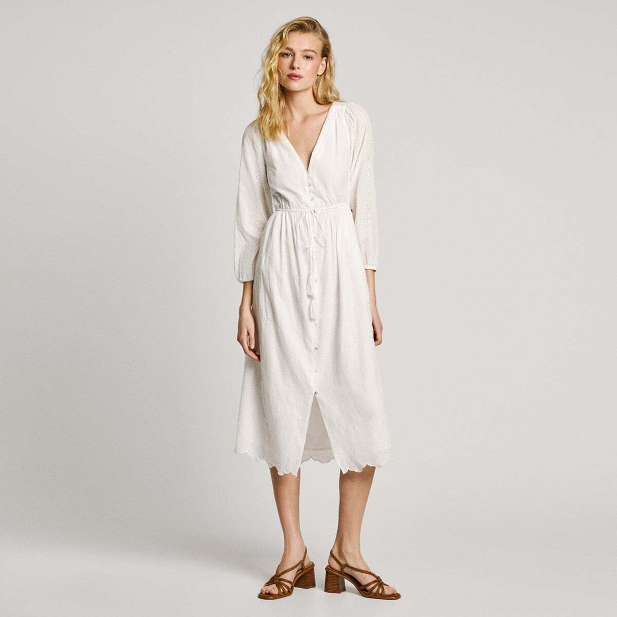 Robe Longue Avec Fermeture Boutonnée, PEPE JEANS