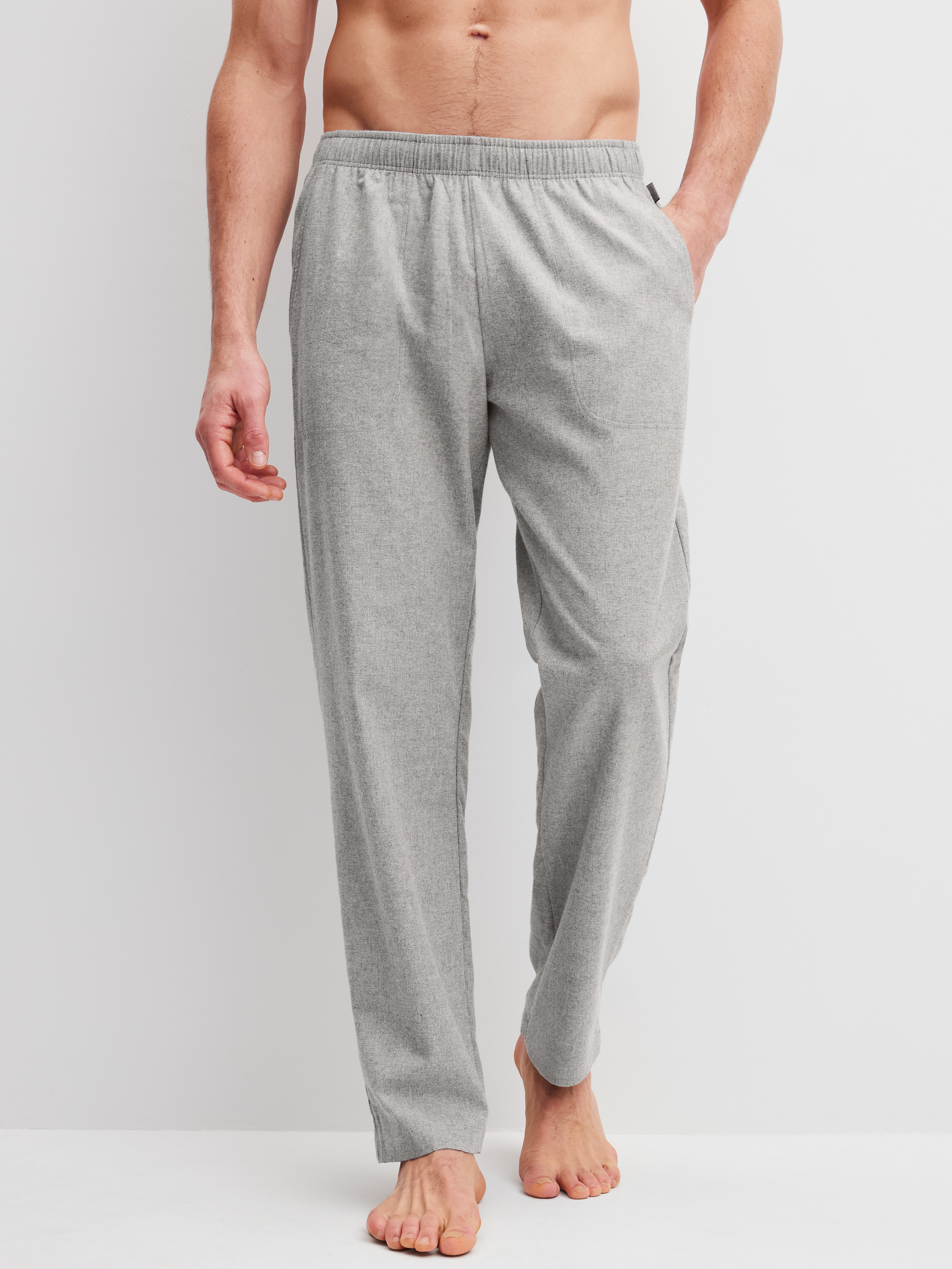 Pantalon en flanelle avec poches latérales Lyocell RMX FLANNEL MOOD, CALIDA