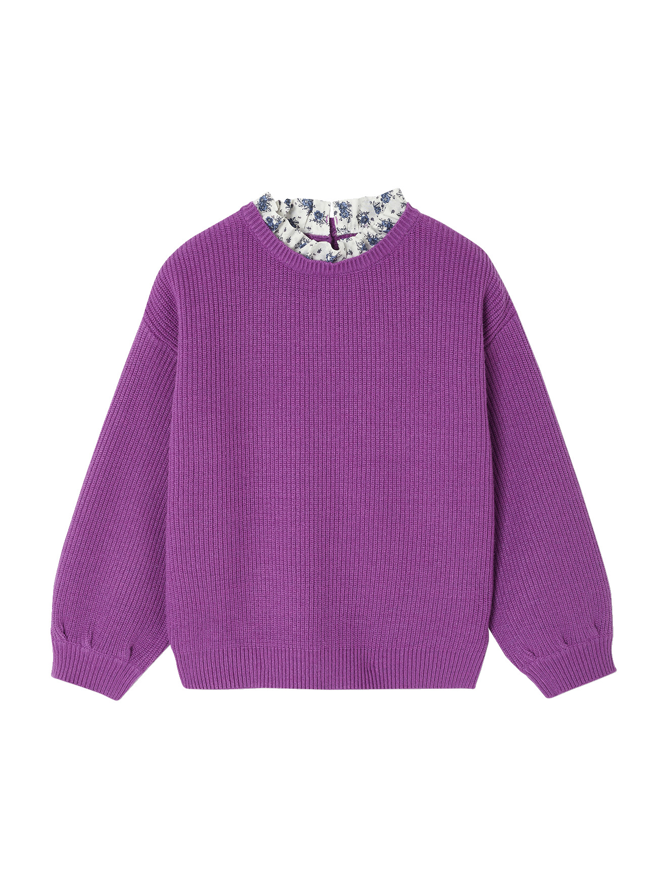 Pull col fantaisie forme loose, VERTBAUDET