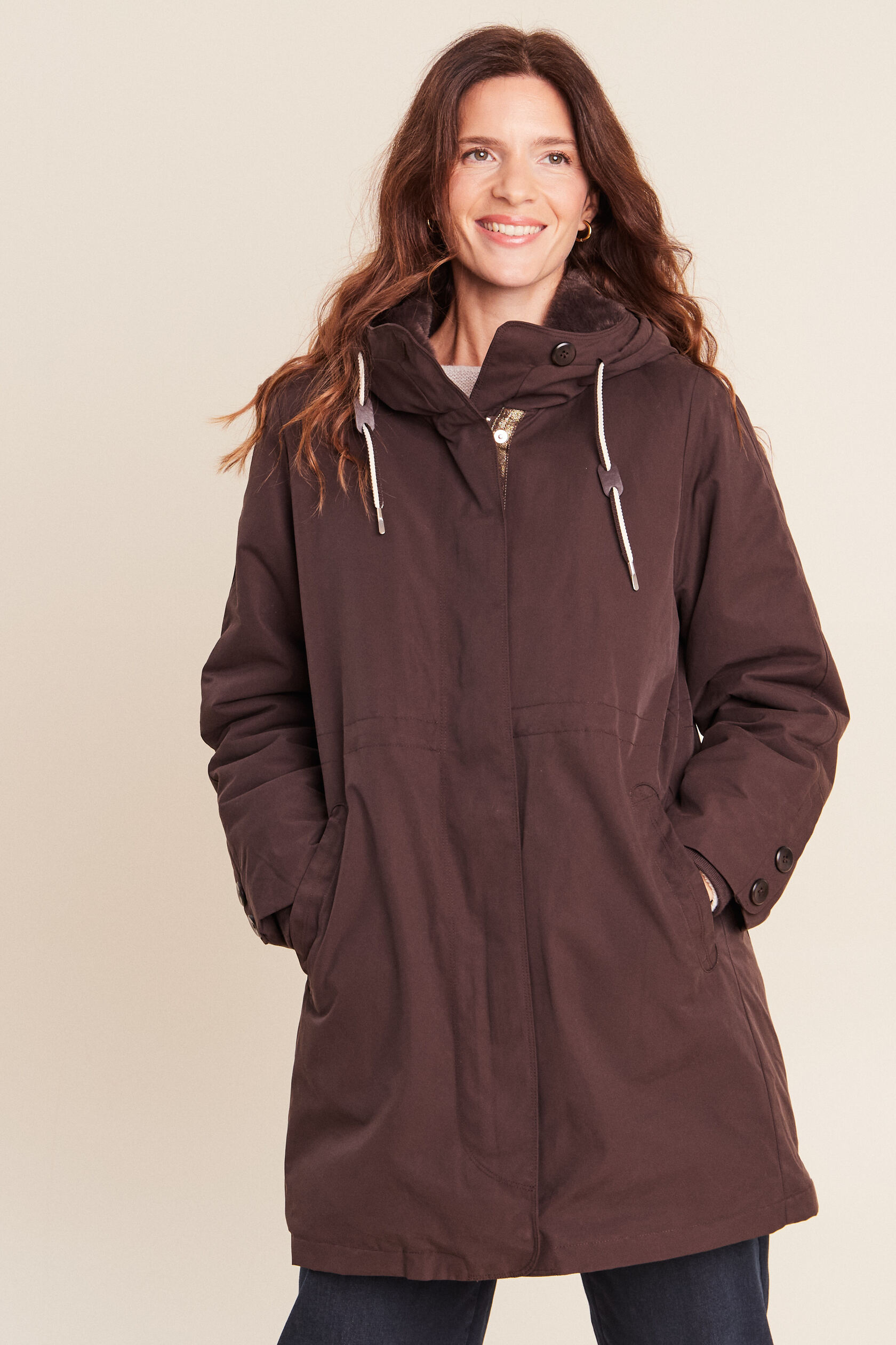 Parka à capuche taille ajustable, BREAL