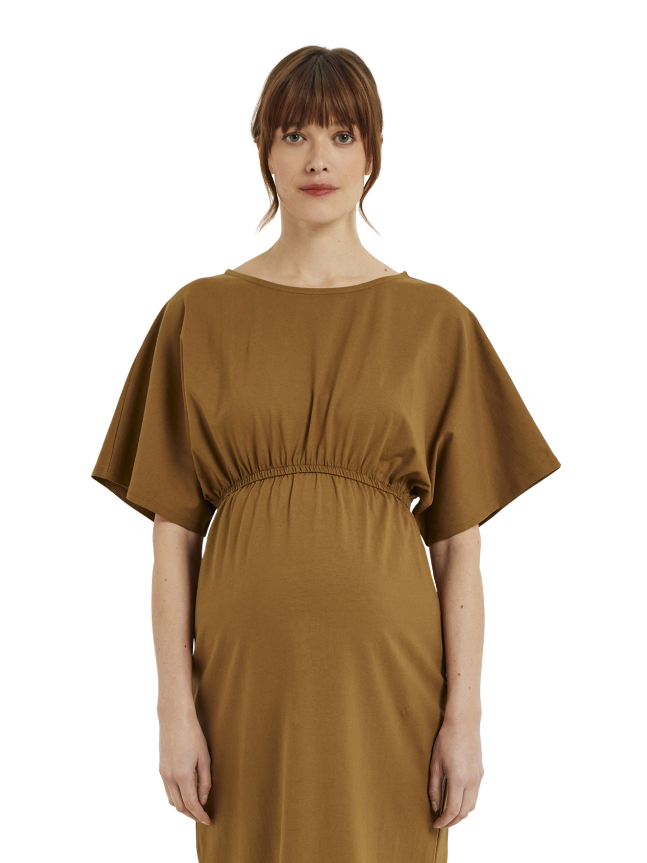 Robe longue de grossesse en jersey lourd coton bio*, VERTBAUDET