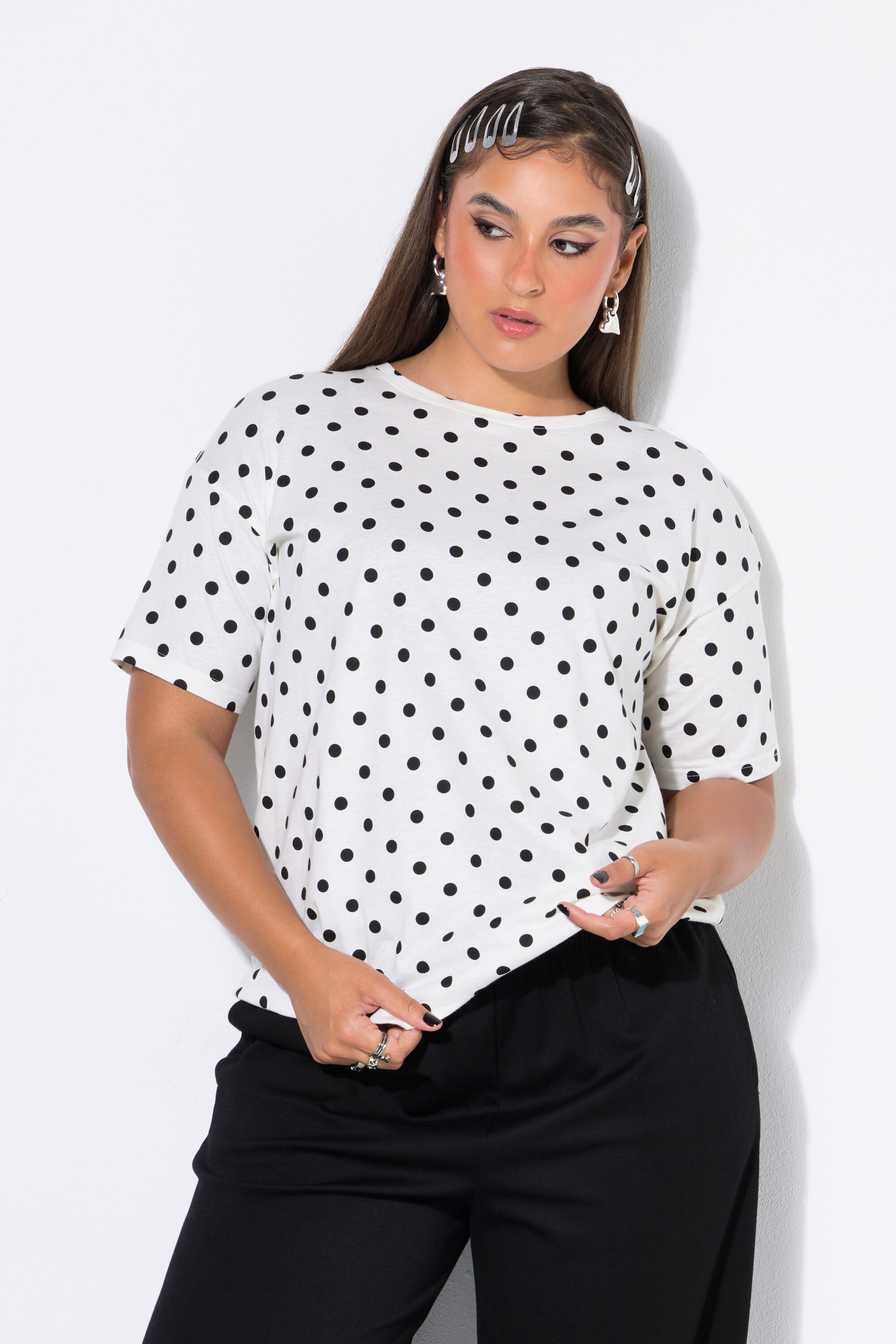 T-shirt oversize, motif à pois, STUDIO UNTOLD