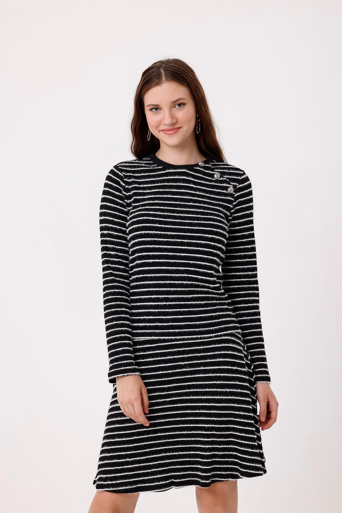 Pull raye noir et blanc malone noir blanc Naf Naf La Redoute