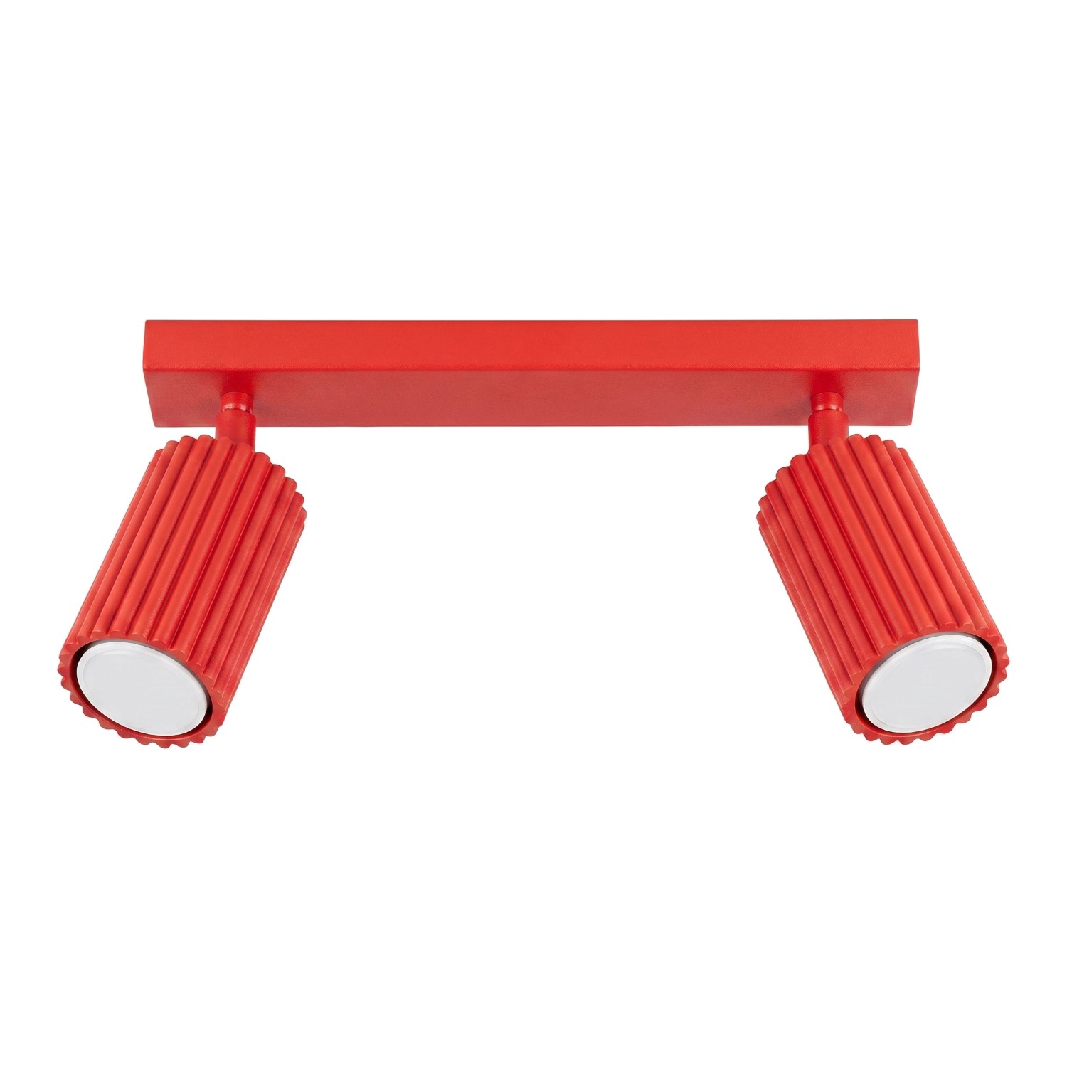 Plafonnier Aluminium Rouge GU10 1 Karbon, EDEN