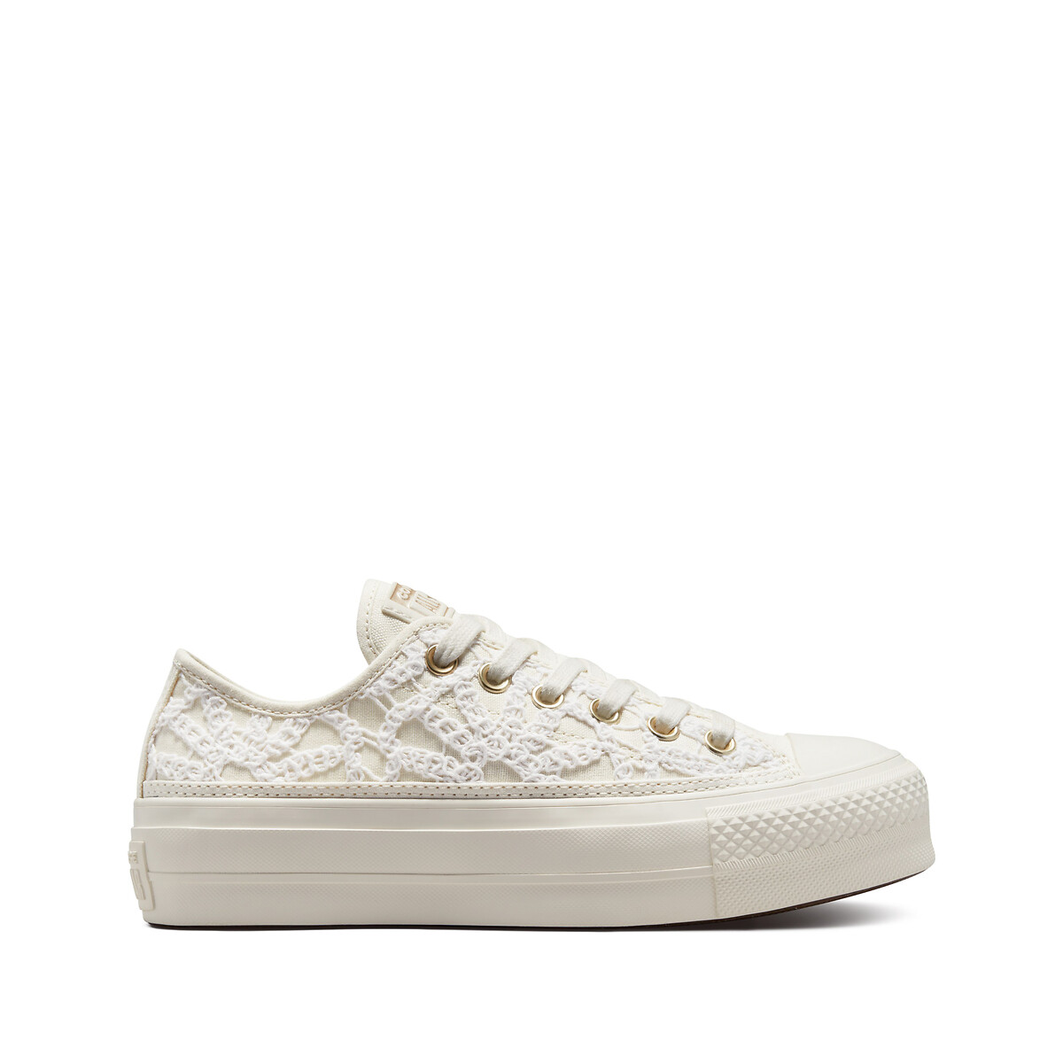 Image of All Star Lift Festival Daisy Cord Canvas Trainers