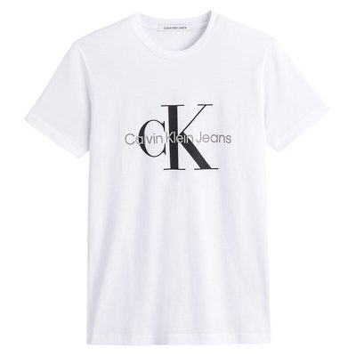 Core Monogram Cotton T-Shirt with Crew Neck CALVIN KLEIN JEANS