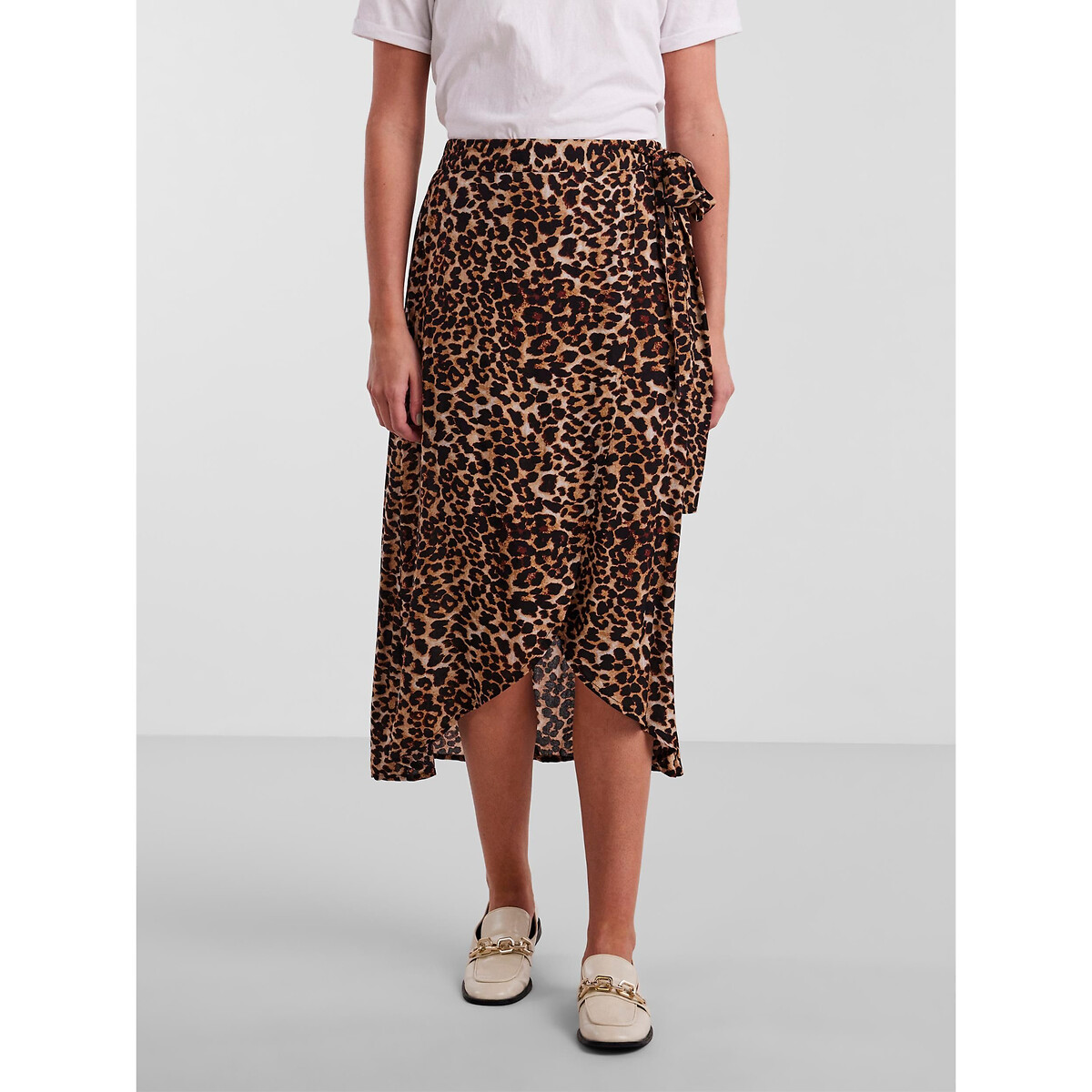 Cheetah tie skirt clearance