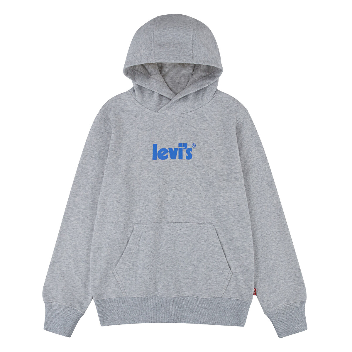 Logo print hoodie in cotton mix 6 16 years grey marl Levi s