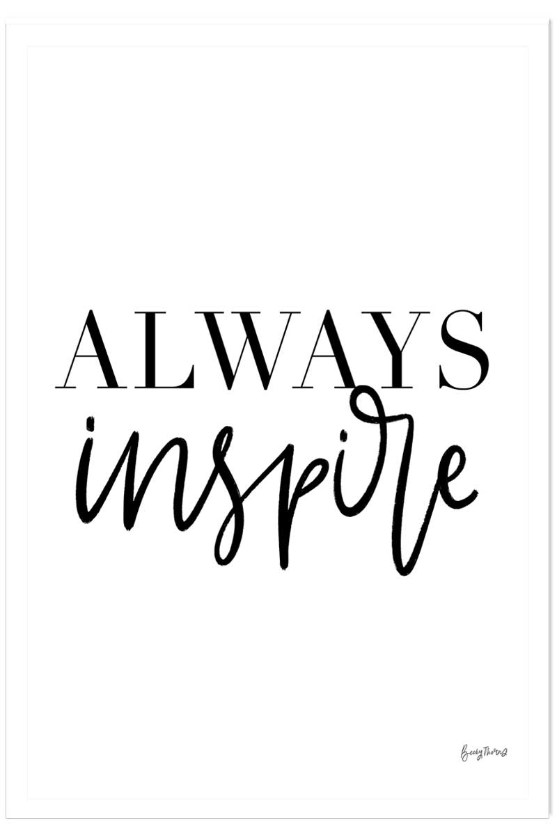 Poster always inspire, HEXOA