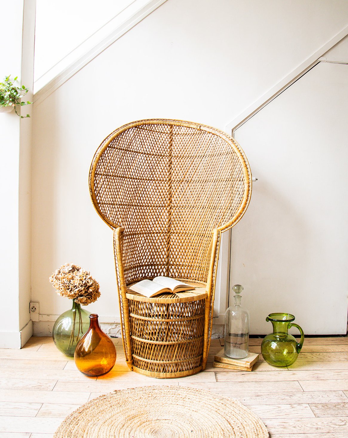 Fauteuil en rotin Ernest N°43 - Bon état, DEBONGOUT