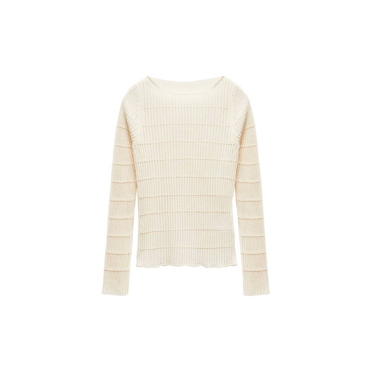 Pull en maille ajour e cru Mango La Redoute