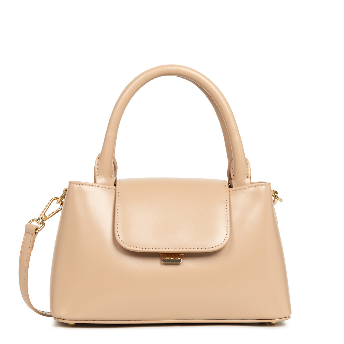 S Suave Evenly Tote Bag in Leather with Flap and Clasp, LANCASTER