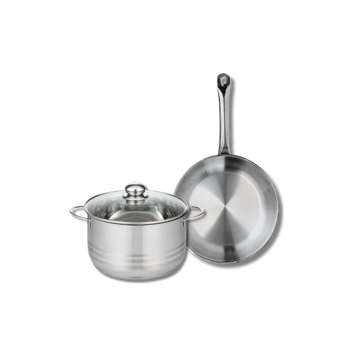 Batterie de cuisine 1 poêle 28cm + 1 faitout 24cm PROFI BRILLANT, ELO