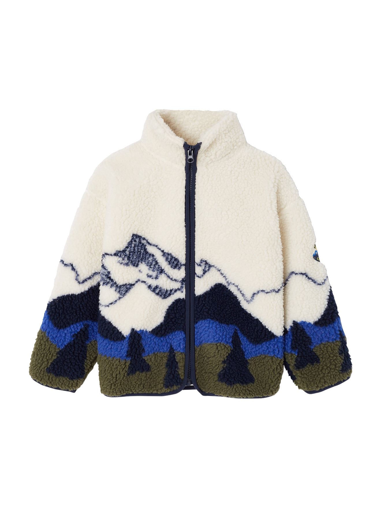 Veste sherpa manches longues zippée, VERTBAUDET
