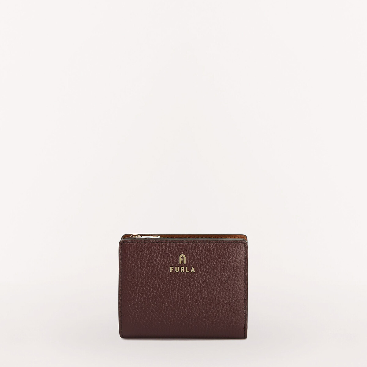 Camelia Small Compact Wallet in Leather