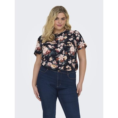 Floral Short Sleeve Blouse ONLY CARMAKOMA