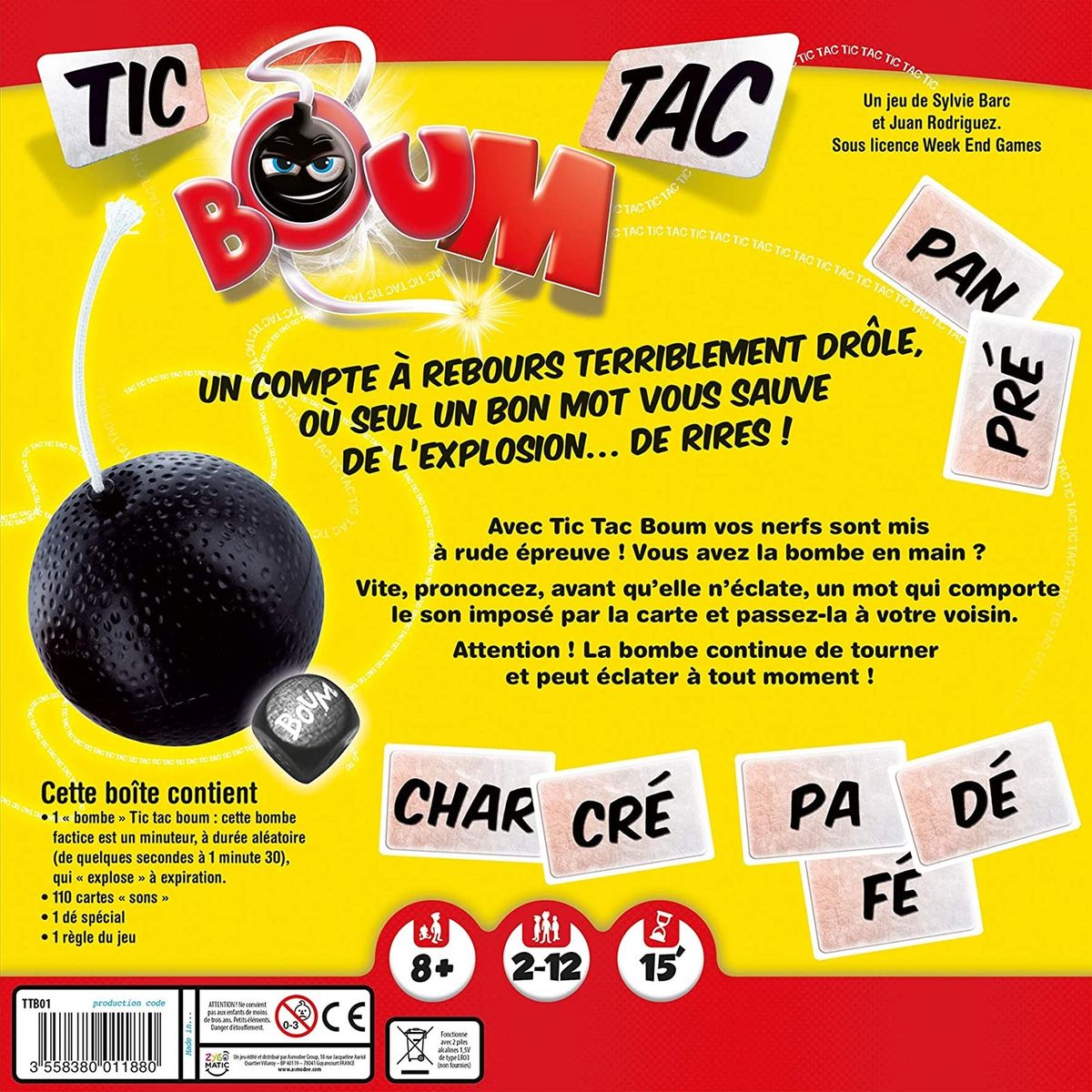 Tic Tac Boum jeu – Trouver le mot avant que la bombe explose