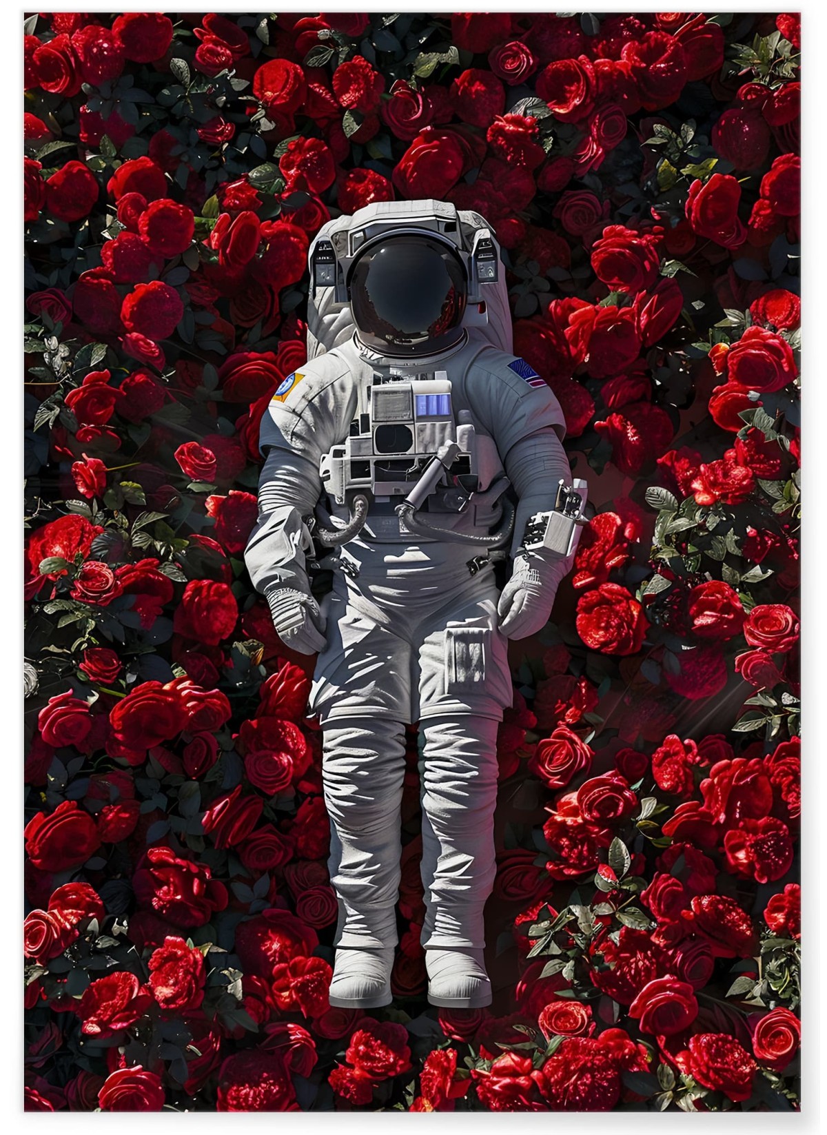 Affiche Astronaute parmi les Roses, L'AFFICHERIE