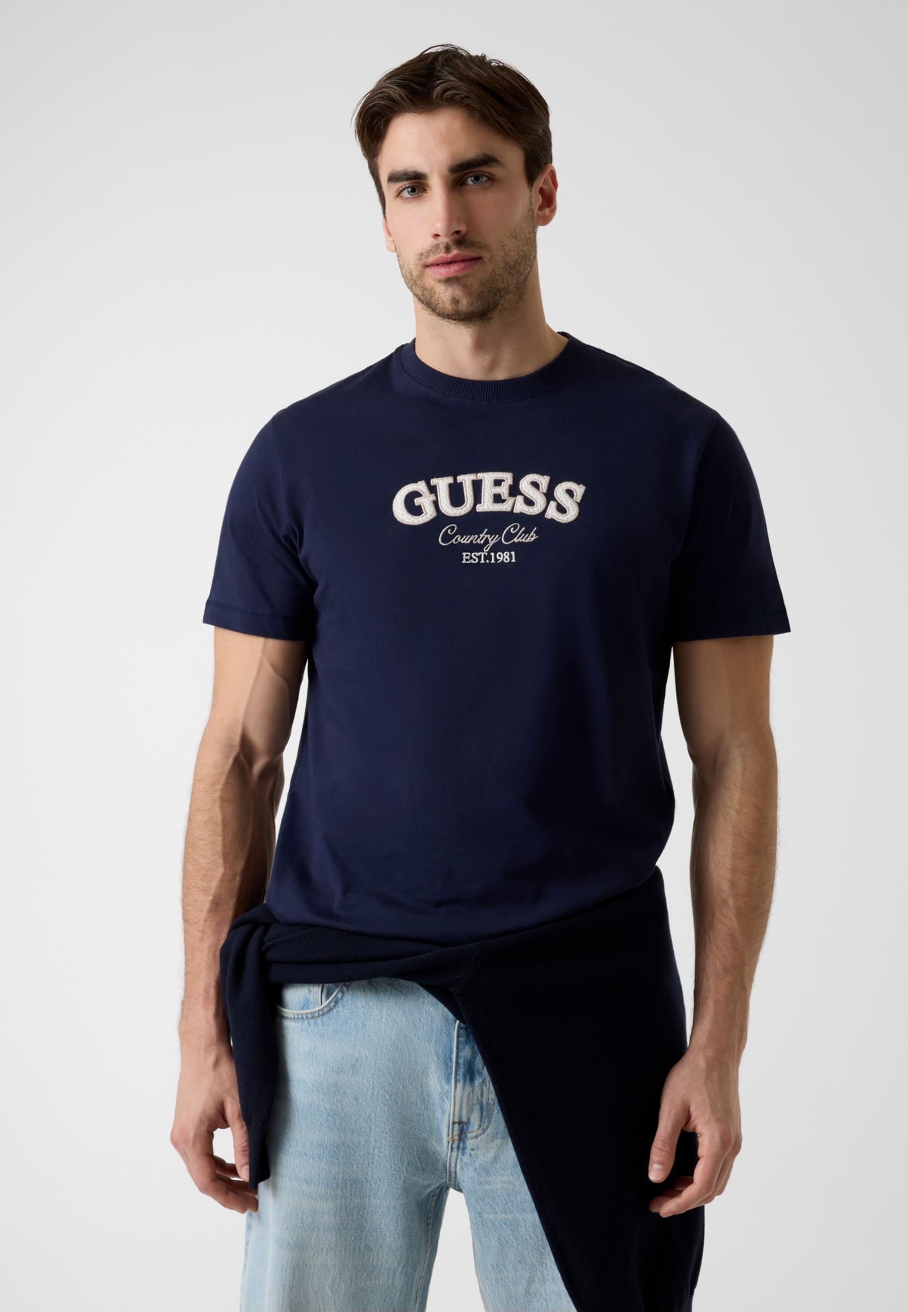 T-Shirt Avec Logo Brodé, GUESS