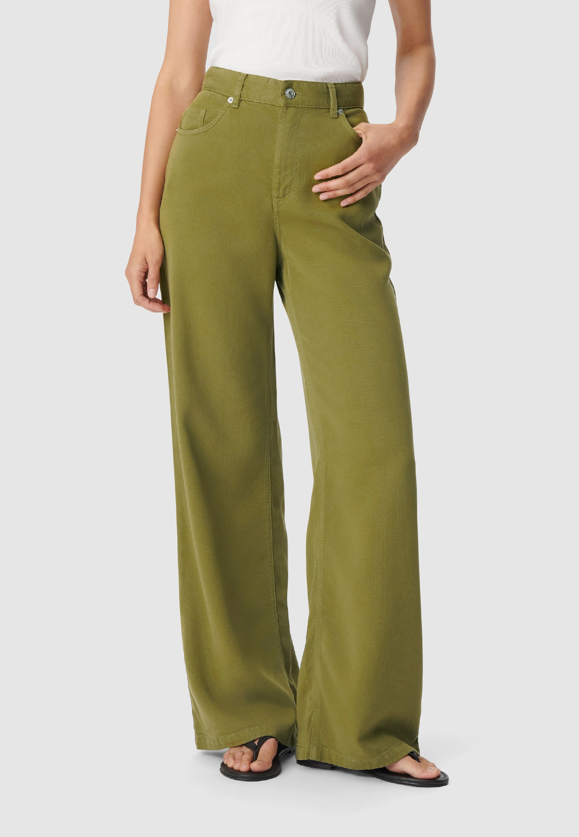 Jean large Lyocell® taille haute EDIE, IKKS