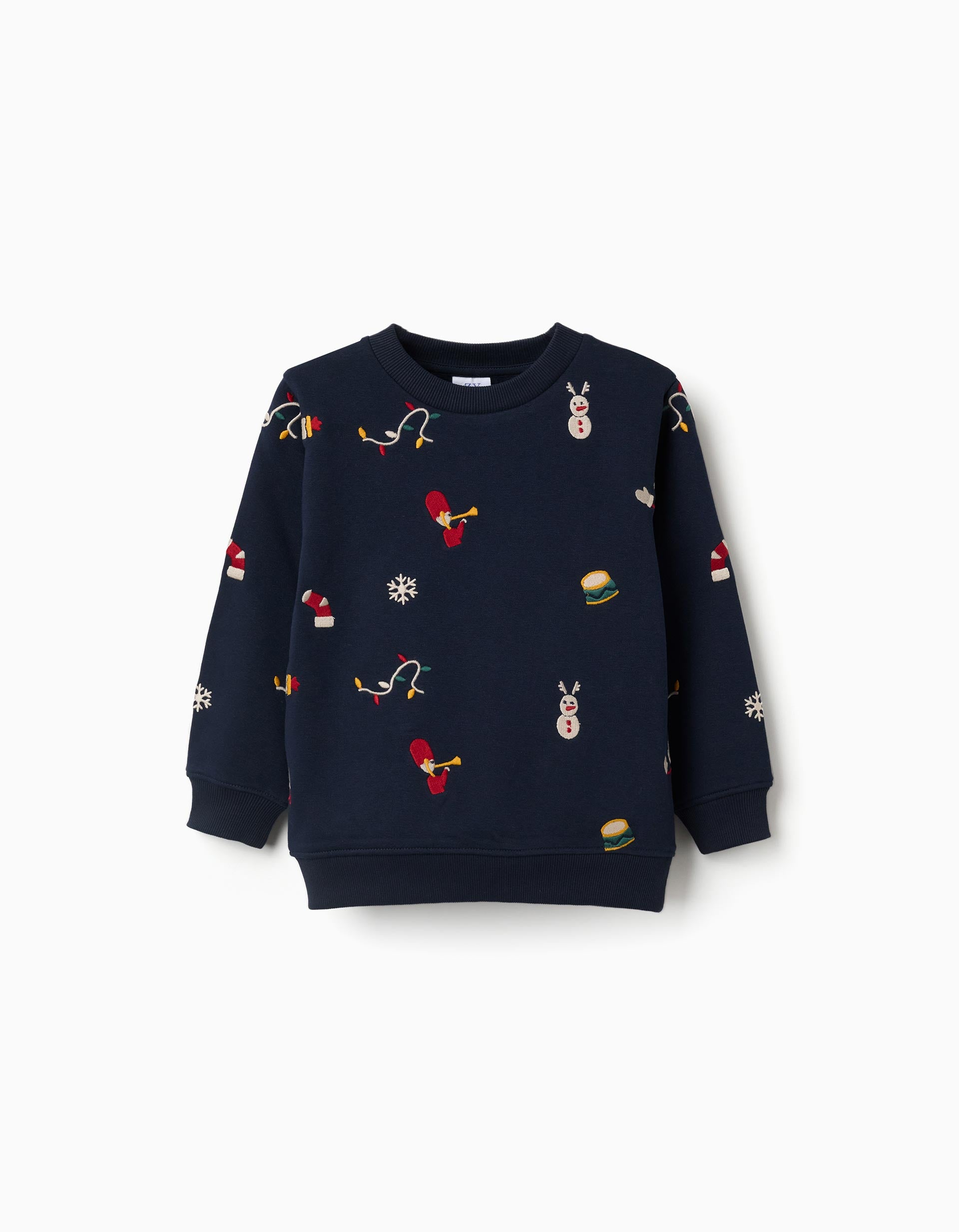 Sweat en coton peigné avec motif festif, ZIPPY