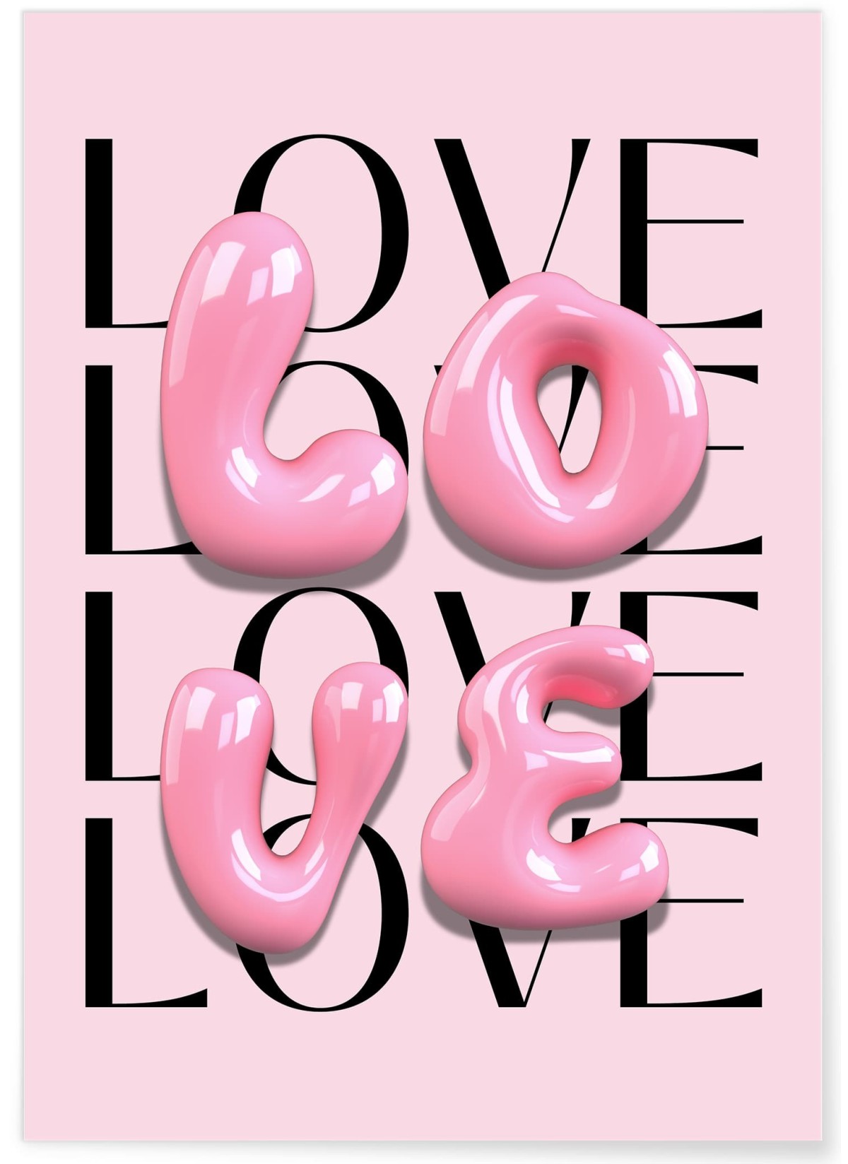 Affiche Love Glossy Pop, L'AFFICHERIE