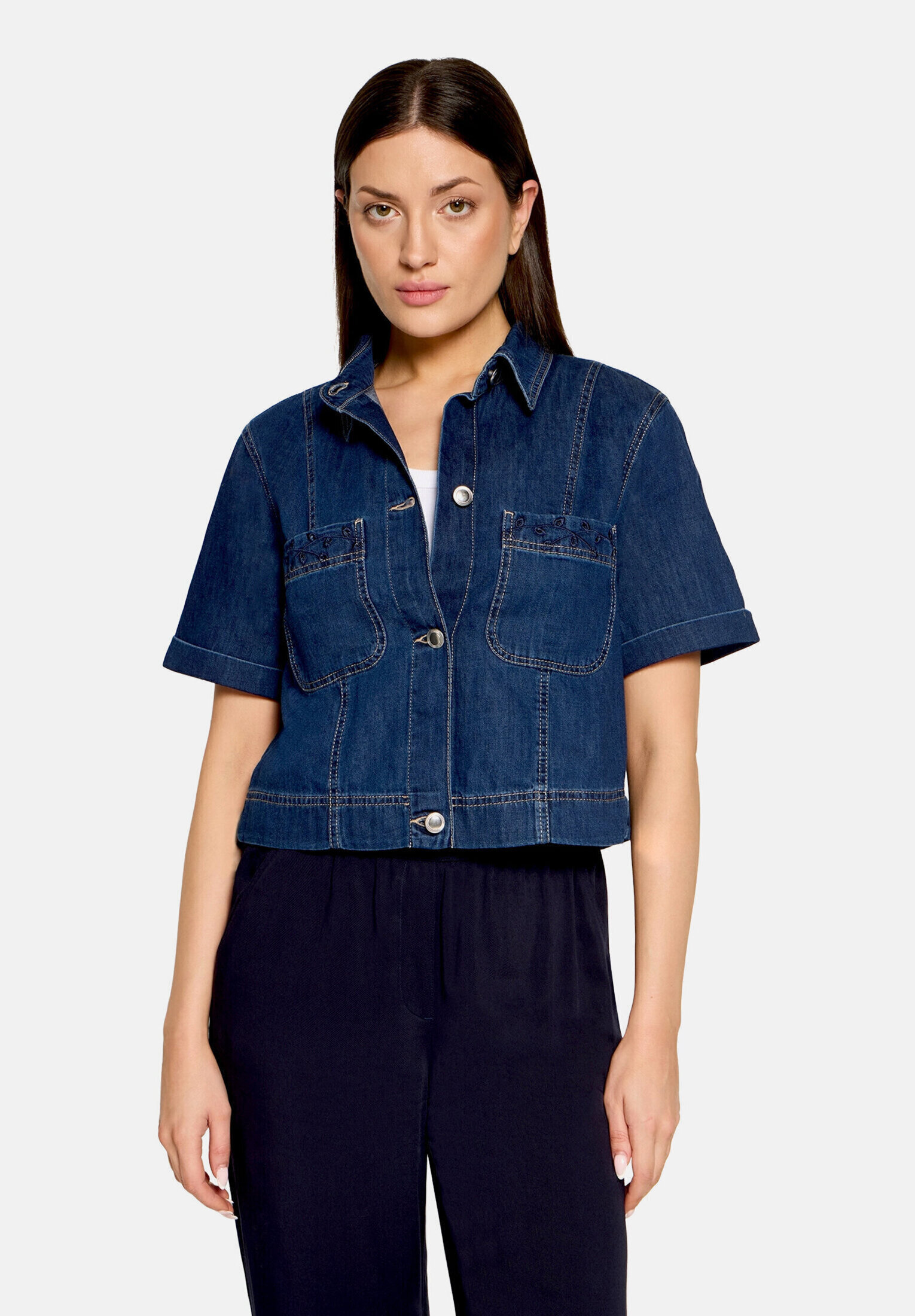 Veste en jean à col, BETTY BARCLAY