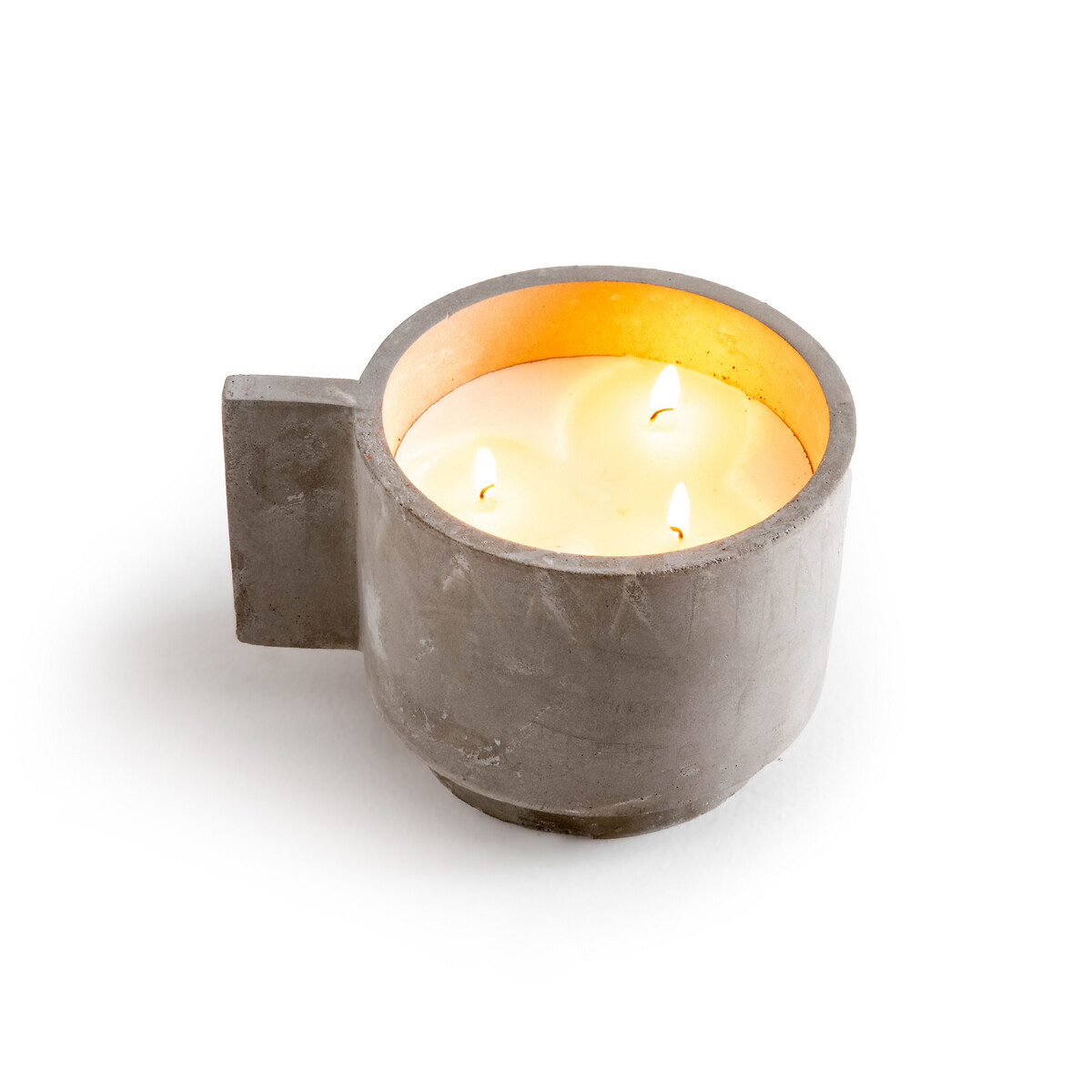 Hempie 3 Wick Cement Candle Holders Am Pm La Redoute