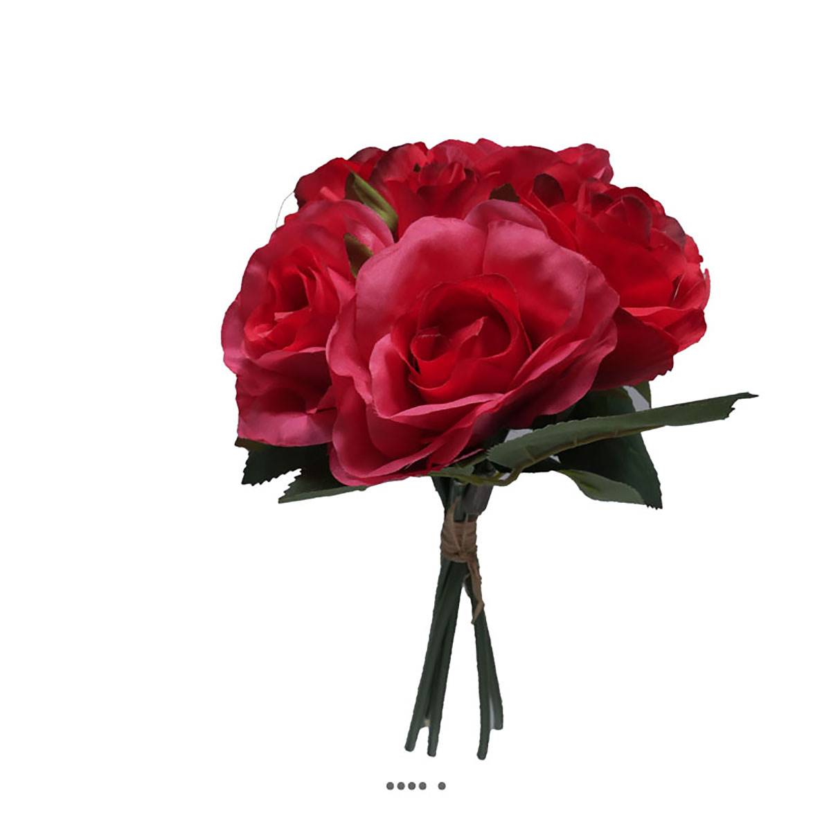 Petit bouquet de fausses roses H 27 cm 5 tête, ARTIFICIELLES
