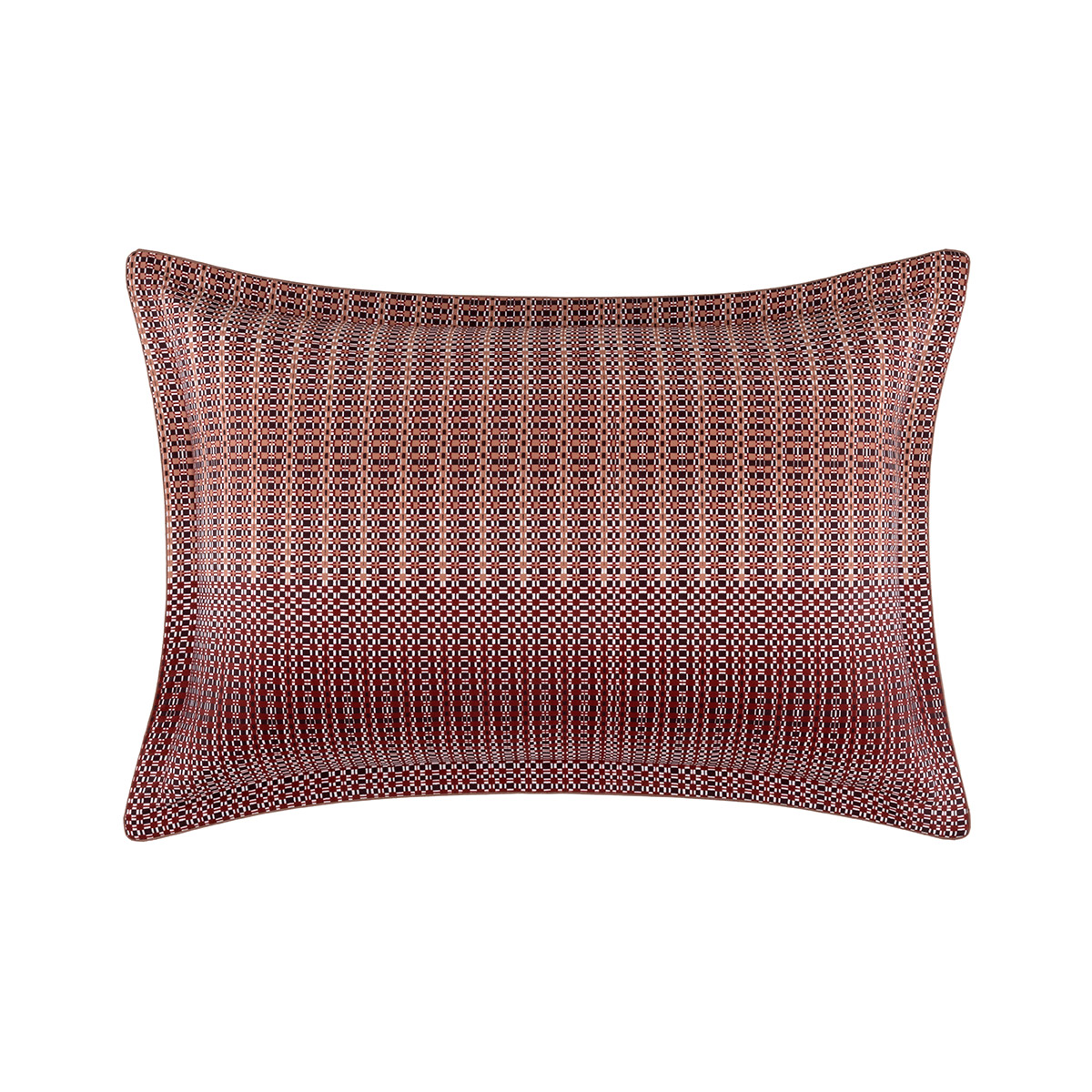 Taie d'oreiller en satin de coton rouge, VASSILY, BOSS HOME