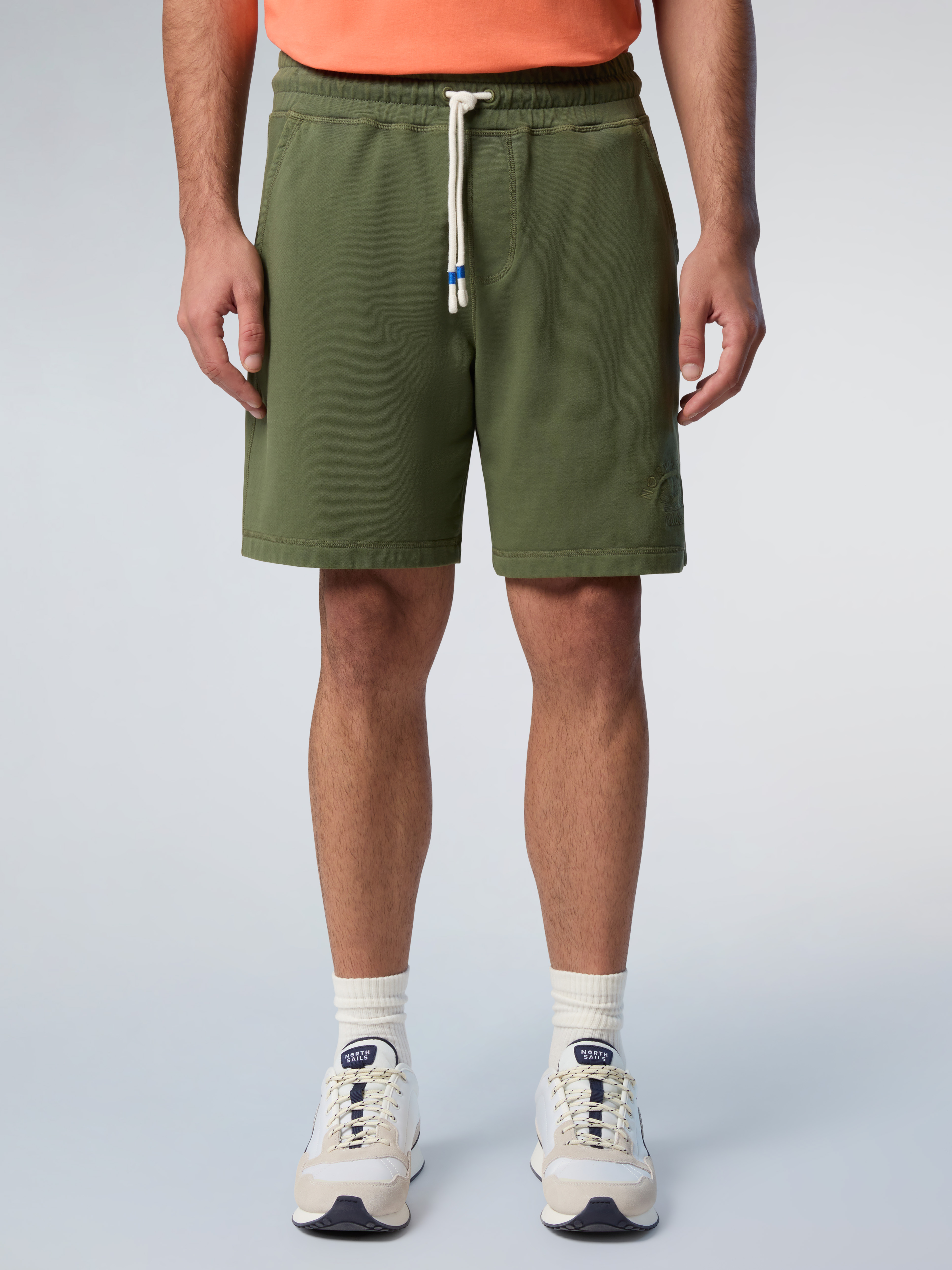 Short en sweat avec imprimé sur les jambes, NORTH SAILS