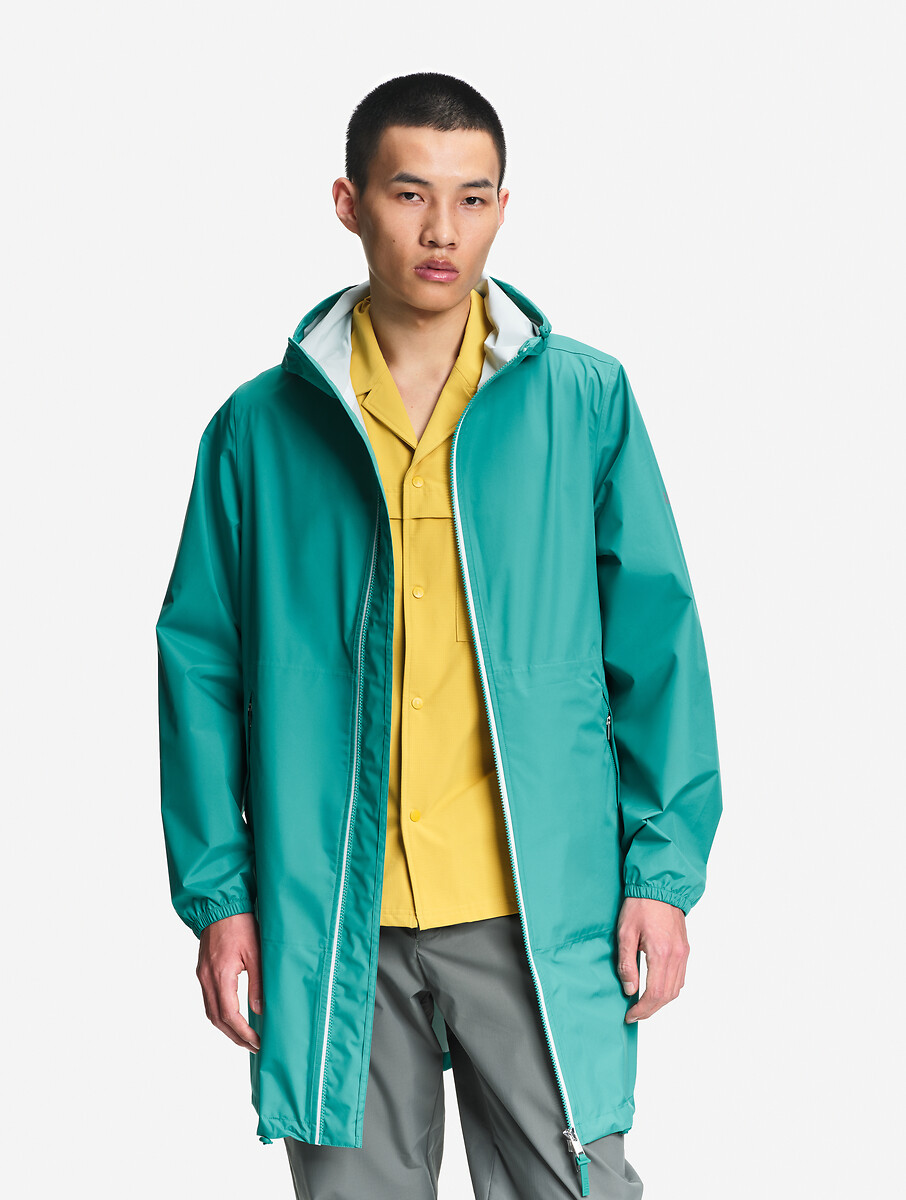 Waterdichte, halflange parka die compact kan worden opgeborgen, AIGLE