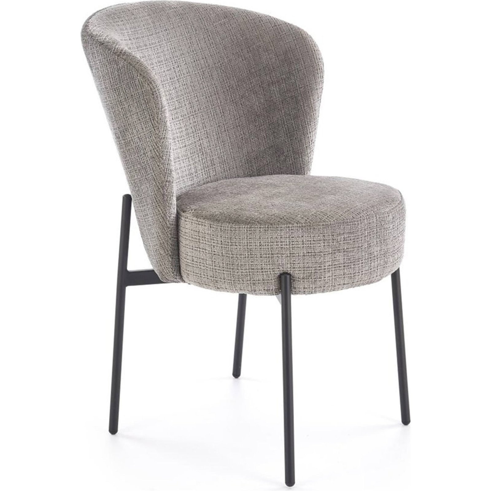Chaise design tissu chenille BELLENO, RECOLLECTION