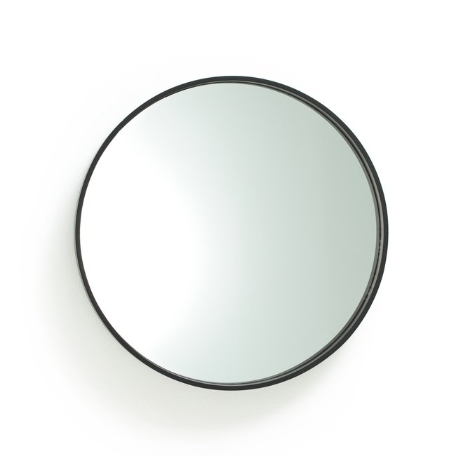 Ronde spiegel, zwart Ø55 cm, Alaria <span itemprop=