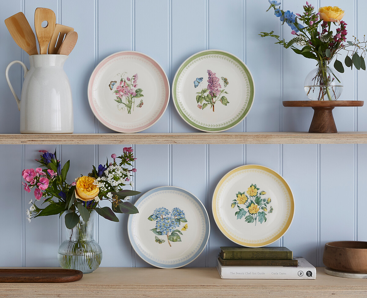 Set of 4 Sketchbook Assorted Salad Plates, PORTMEIRION