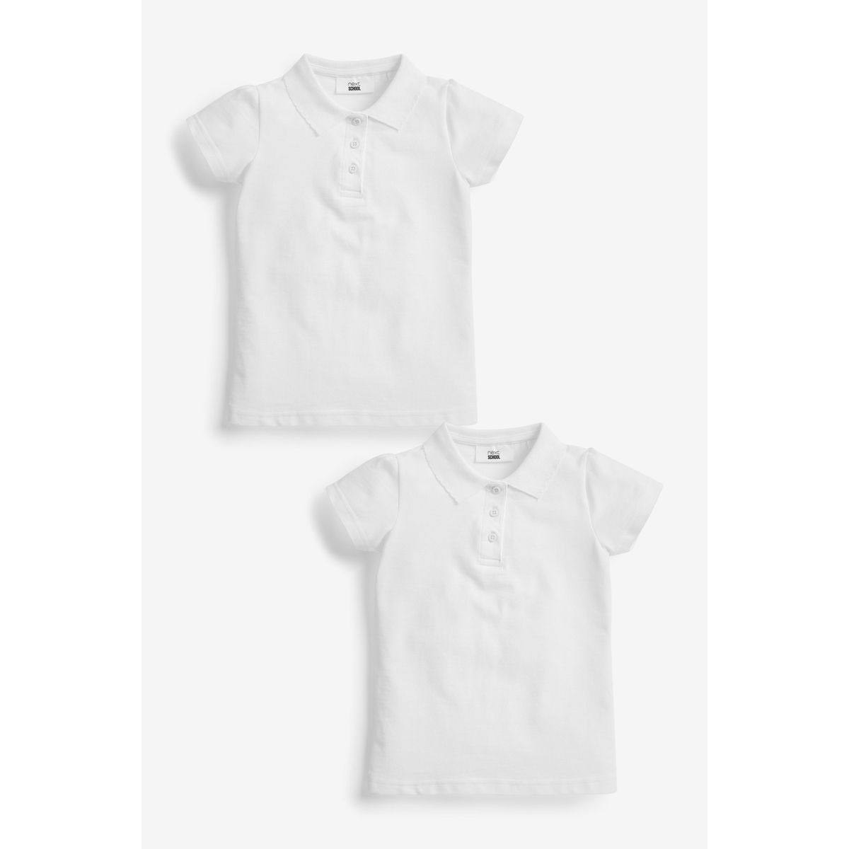 Polo 100 % coton à manches courtes, lot de 2, NEXT