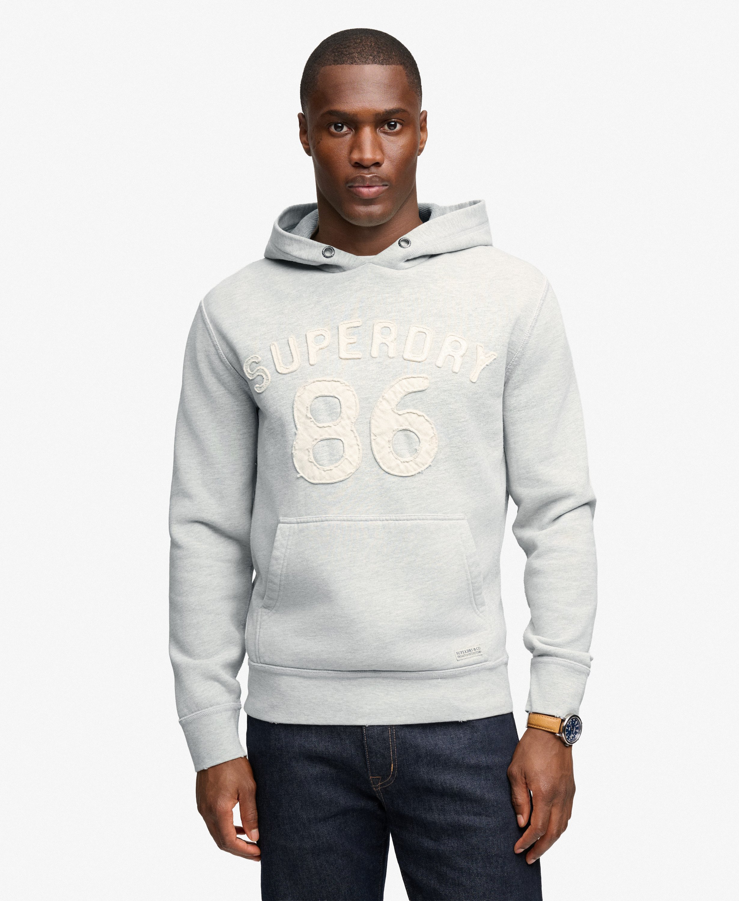 Sweat à capuche Heritage Applique Coupe Décontractée, SUPERDRY