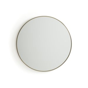 Espejo metálico de acero y latón envejecido Ø80 cm, Caligone AM.PM image