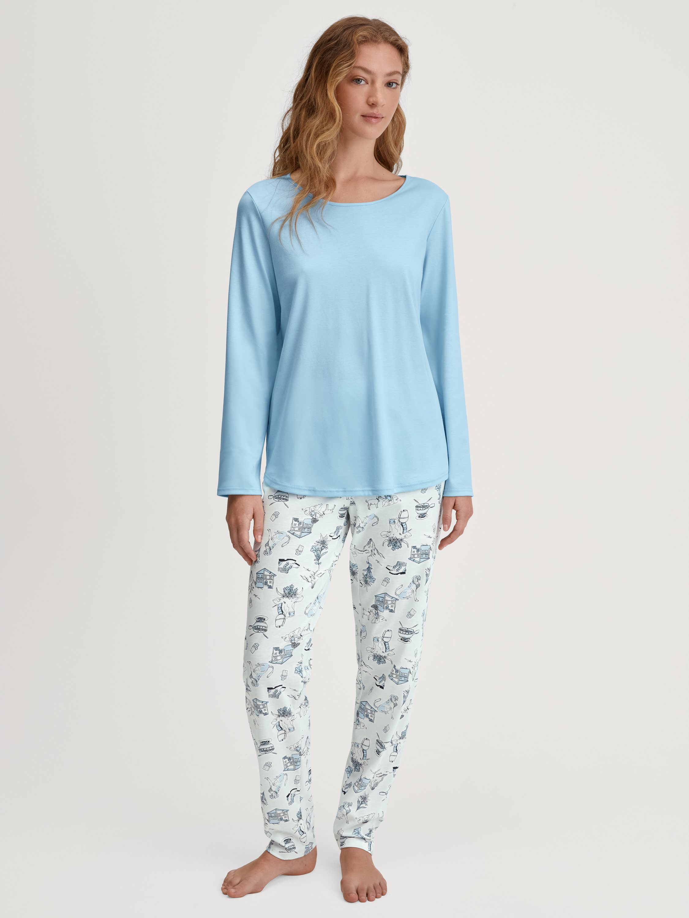 Pyjama manches longues Coton SWISS RESORT, CALIDA