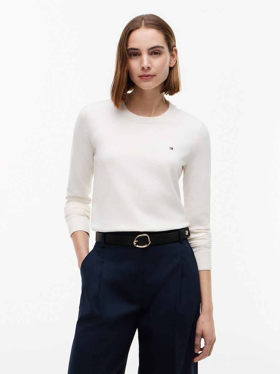 Pull col rond manches longues, TOMMY HILFIGER