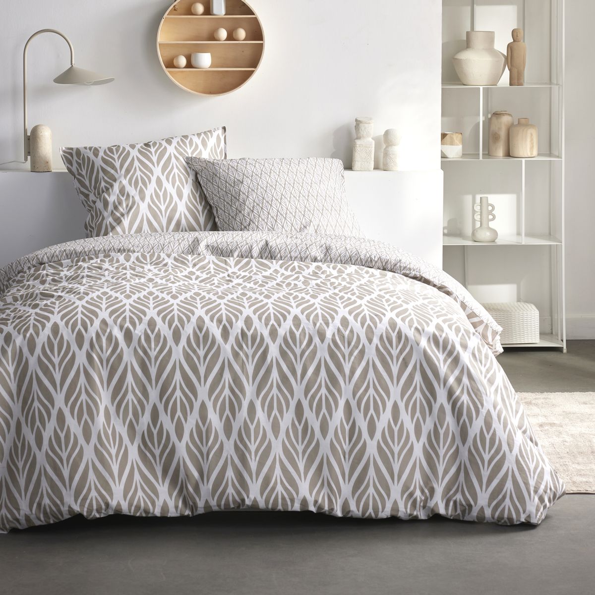 Parure de lit coton 2 personnes imprimé Floral SUNSHINE LISON, TODAY
