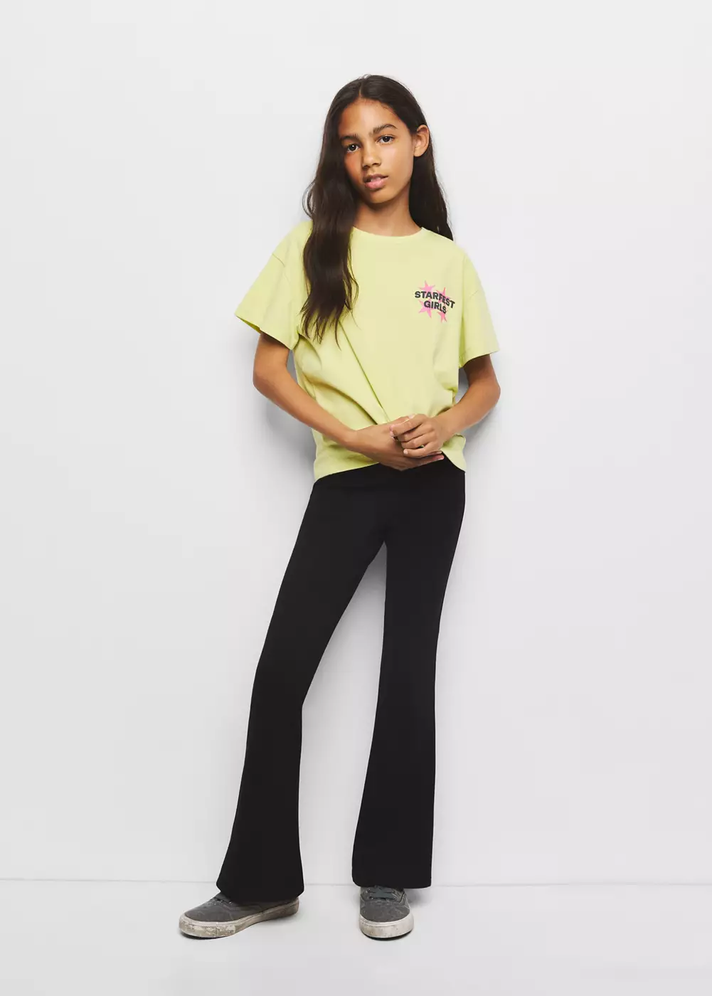 Legging flare avec coutures, MANGO KIDS