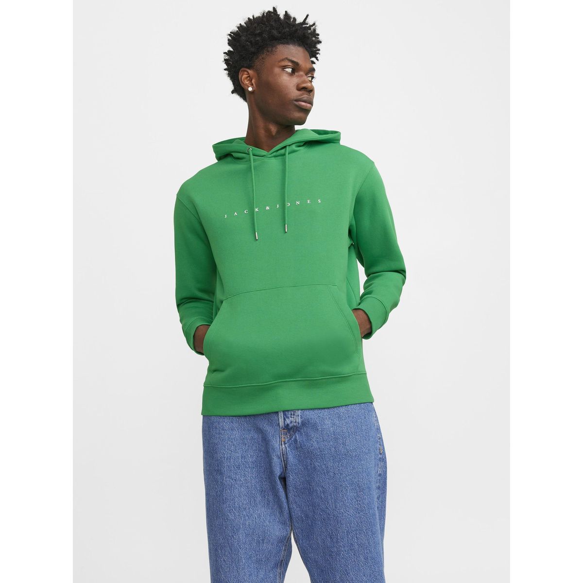 Sweat capuche vert homme La Redoute