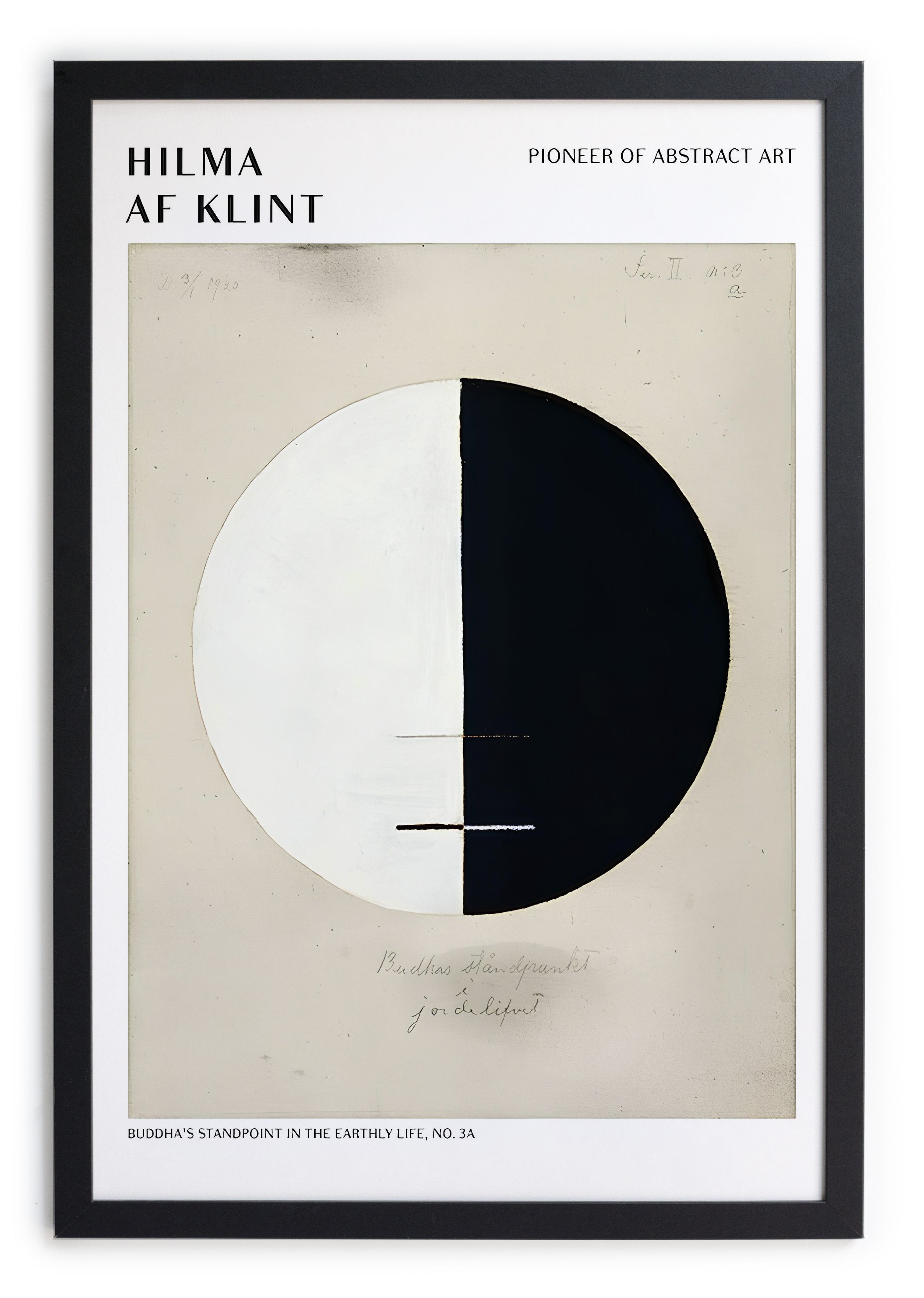 Tableau avec cadre noir 40x30 HILMA 5, REALLY NICE THINGS